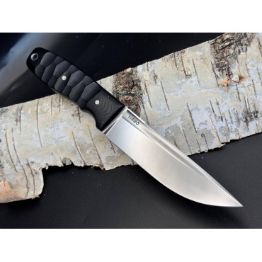 Нож Тактик Черный (Сталь N690, G10 (стеклотекстолит), ножны кайдекс)