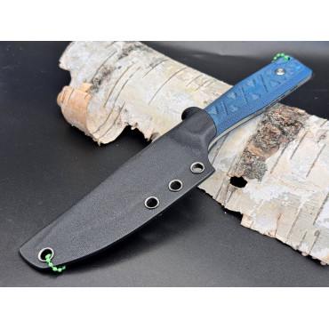 Нож Боярышник (сталь N690, micarta blue/синяя микарта)